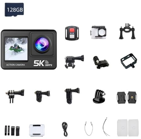bergxperten Elitedeals ZinoxCam action camera: Revolutionizing Action Photography With 5K Resolution，Supports Wi-Fi and wireless microphones, suitable for travel, cycling, diving, and vlogging