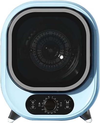 JMOUZHG Secadora de Centrifugado portátil compacta y Mini de Condensador pequeña - Secadora de Centrifugado Mini compacta para encimera o Montaje en Pared (Blue)