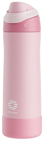 Fjbottle Gourde Isotherme Inox 750ml/1L Étanche Ouverture Facile (Rose, 750 ml)