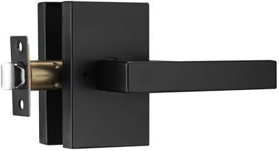 STARPY Black Door Handle Interior,Privacy Door Handles for Bathroom,Heavy Duty Door Lever