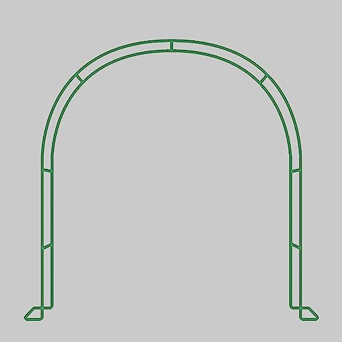Arco da giardino in metallo verde in ferro battuto pergolato per piante rampicanti e viti Pergola all'aperto per la decorazione del giardino Supporto floreale ed eventi