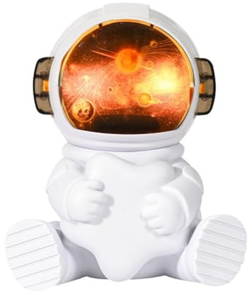 FUBESK Astronaut Luftbefeuchter für Desktop, USB-betriebenes hohes Nebelvolumen, Luftbefeuchter mit leisem Betrieb, Weiß