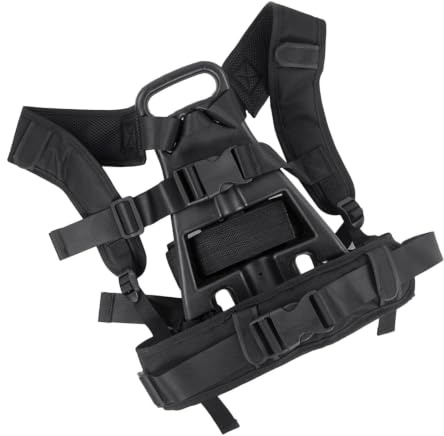 Mochila para tanque de buceo, soporte ergonómico de oxígeno, 36 x 24 cm, construcción ligera de nailon y ABS, cómodo diseño de correa suave para buceo en orilla y barco, soporte seguro para cilindros