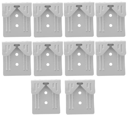 HYTROVE Set di 10 Ganci per Muro in Ferro Argento, Ganci per Appendere Foto e Specchi Fissaggio Stabile e Versatile per Uso Domestico