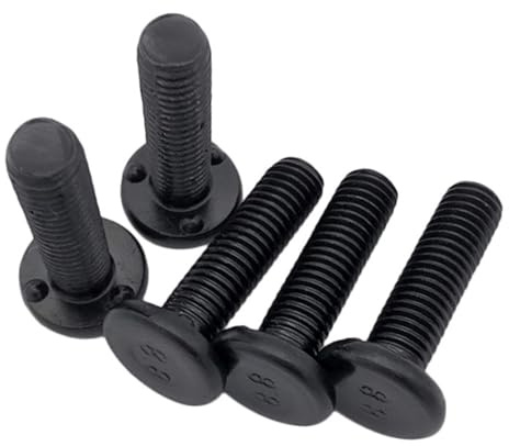 Pernos de soldadura, Pernos de soldadura Tornillos Cabeza plana Q198 automóvil tres puntos M6 M8 M10 M12 10-60 mm(M6x30mm 20pcs)