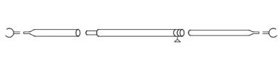 GOLDCAMP Awning veranda pole 22mm steel 170-260cm