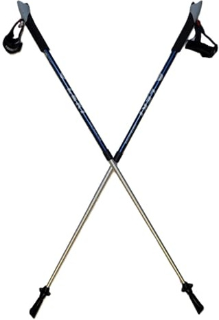 LEKI Nordic Walking Instructor Fully Adjustable Walking Pole 100-130cm Dark Blue
