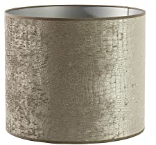 Light & Living Lampenschirm Zylinder Chelsea - Silber - Ø35x30cm - Zylinder - Velours