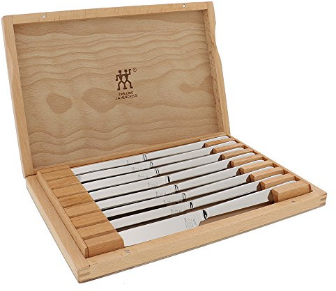 Zwilling J.A. Henckels Steakmesser 8er Set, Deutsches Messerset, Edelstahl