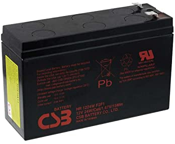 Batteria al piombo CBS per: UPS APC Back-UPS ES 400, 12V, Lead-Acid