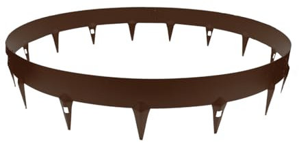 CORE EDGE Tree Ring - Flexible Decorative Steel Garden Border Edging for Bushes, Shrubs and Trees (900mm, Brown)