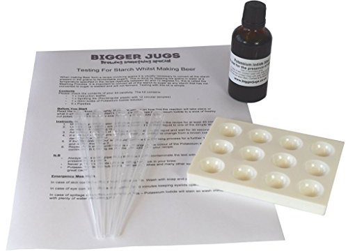 Bigger Jugs Home Brew Starch Testing Kit for All Grain Homebrew Beer Brewing