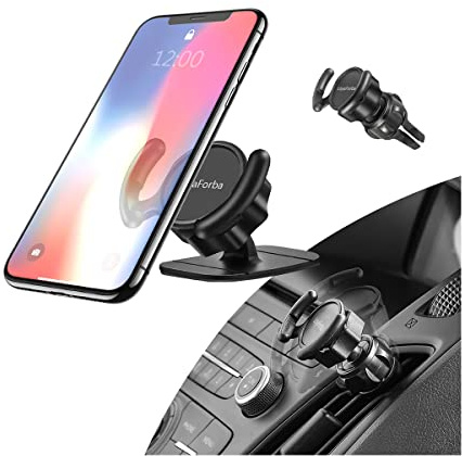 LoyaForba Clip Car Mount Compatible Car Users - LoyaForba 360° Rotation Air Vent Car Out Stand and Dashboard Sticker Holder for GPS Navigation Compatible with Phone MAX/X/8, Note 8/S9+