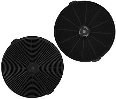 Lot de 2 filtres à charbon de rechange CF-D pour hotte aspirante TopStrong 187 mm