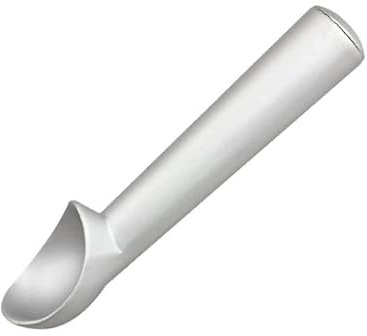Ice Cream Scoop Antifreeze-Metal Easy-Grip Non-Stick and Easy to Use for Hard Ice Cream (1PCS Silver)