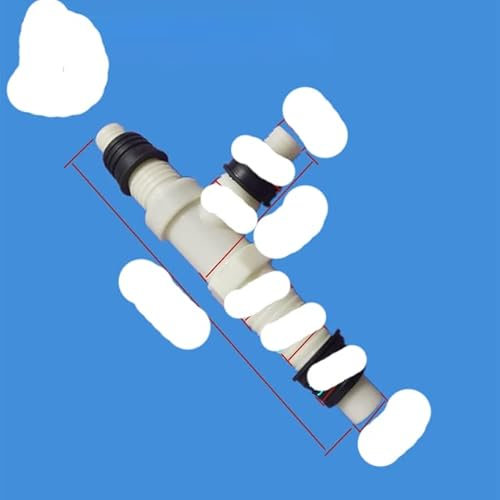 Washing Machine Outlet Hose Adapter Inlet Pipe Connector Basin Drain tee Joint Splitter Connector Drainage Hose Coupling-E