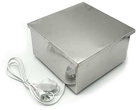 LeTkingok Essiccatore di Alghe per Sushi in Acciaio Inossidabile 220V, Forno di Cottura Scatola di Asciugatura Nori a Prova di Umidità Utensili da Cucina Temperatura Regolabile (L)