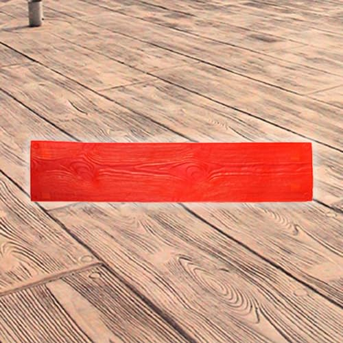 UrbanUp Beton Schablonen Betonformen mit Natürlicher Holzmaserung für Fußböden/Zement, Oberflächen mit Geprägtem Muster aus Polyurethan, Holzdielen-Betonstrukturmatte