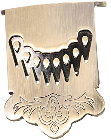 VICASKY Metal Mandolin Tailpiece Bridge Parts, 8-string Replacement with Screws, Lightweight, Easy to Install, for Mandolin Repair and Better Tone