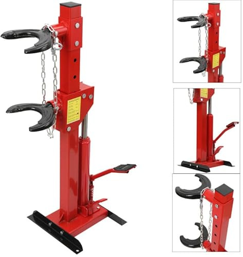 QWEXOB Hydraulischer Federspanner 3T KFZ Werkzeug Federspanner Federbeine | 3T 6600LBS Hydraulischer Federkompressor Steuerung Hydraulisches Werkzeug 7-Fach verstellbar