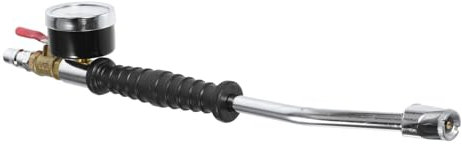 MUCKLILY Reifenfüllventil Mit Manometer Tragbar Robustes Material Griffdesign Präzise Reifendruckkontrolle Für Pkw Und Lkw Reifen