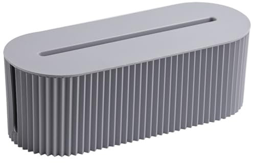 Cable Tidy Box Cable Tidy Box Desktop Cord Organizer Large Capacity Power Stripe Organizer Cord Safety Storage Box for Hiding Messy Cables For Organising Home And Office(Graphite Grey)