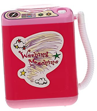 TOYANDONA 1stk Mini-Waschmaschine Für Schwamm Waschmaschine Gerät Zum Reinigen Von Make-up-pinseln Spielzeugwaschmaschine Kleine Waschmaschine Make-up Pinsel Plastik Rosa