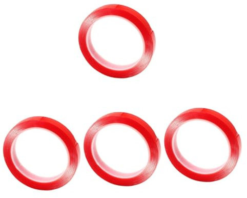 Operitacx 4 adesivo biadesivo resistente nastro biadesivo millechiodi biadesivo double sided tape nastro bidirezionale sigillante Nastro adesivo nastro multiuso acido acrilico rosso