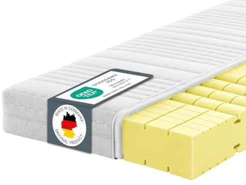 Ravensberger Matratzen Komfort-SAN® Härtegrad H2 (RG 50) 90 x 200 cm mit Baumwollbezug