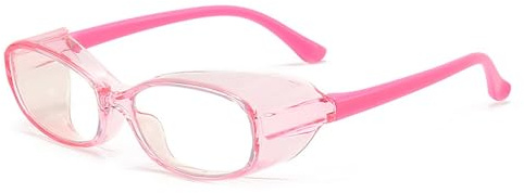 MYXJX lunettes de protection des yeux, Lunettes de protection intégrales anti-pollen et anti-lumière bleue for enfants, for plus de sécurité(Pink)