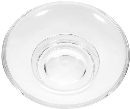 Porta Sapone in Vetro Rotondo Scolo Antiscivolo per Bagno