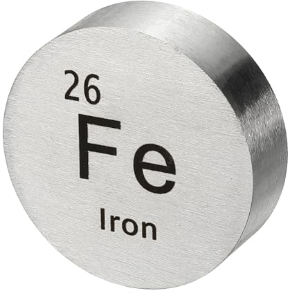 PATIKIL Iron Paperweight, 1/2 Pound Iron Round Block Metal Paperweight Heavy Duty Desk Paper Weight for Office Decoration