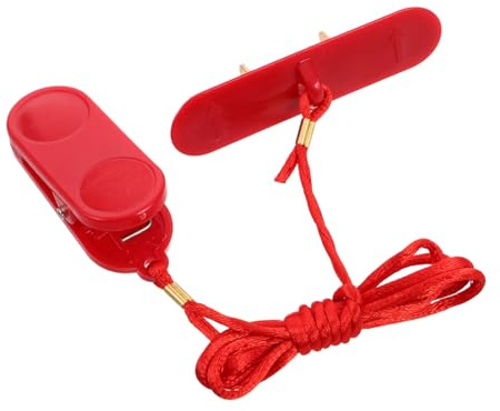 MUSISALY Llave Seguridad Cinta Correr Doble Inserción Interruptor Parada Emergencia Accesorio Compatible Multimodelos Plástico Cobre