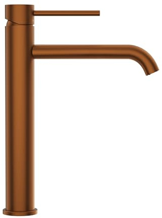 Balneo Miscelatore Lavabo – Rubinetto bagno Leva singola per controllo preciso – Rubinetteria bagno in acciaio inox – Lavorazione di qualità per un uso duraturo – Rame – Modello 2