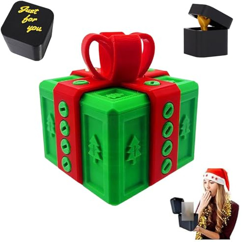 The Annoying Present with Middle Finger Annoying Gift Box with Storage Hilarious Gag Prank Boxes Surprise Gift Box with Screws for Adults Interactive Tabletop Ornament with Surprise