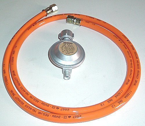 Gasregler 50 mbar + 1,5 m Anschlussschlauch