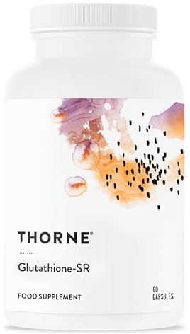 Thorne Glutathione-SR - Supplément de Gluthation à Libération Prolongée avec Soutien Antioxydant pour le Foie, le Cerveau, le Cœur, les Poumons et la Santé des Yeux - 60 Capsules