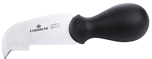 Parmesanmesser/Käsemesser mit Sichelform zum Einkerben und Ausschaben des Käselaibs, seidenmatt poliert, extra schwere Qualität/Länge: 16 cm | ERK