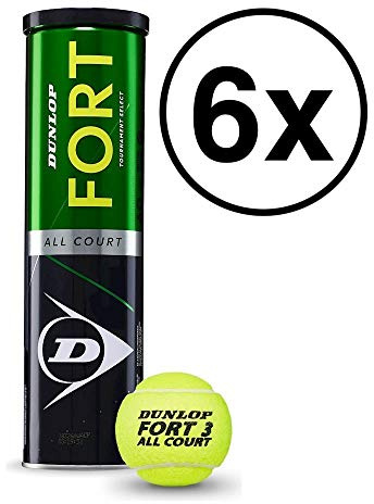 PELOTAS TENIS DUNLOP FORT ALL COURT x4