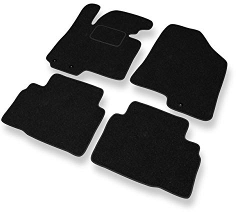 Mossa - Fußmatten Auto kompatibel mit Hyundai ix35 (2010-2015) - schwarz Automatten Autoteppiche 1