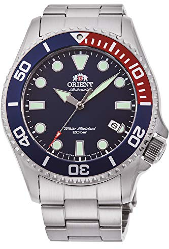 Orient Herren Analog Automatik Uhr mit Edelstahl Armband RA-AC0K03L10B