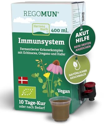 REGOMUN 400ml I Kräuterkomplex mit u.a. Echinacea, Oregano & Hafer | Fermentierter Saftkur für das Immunsystem, die Verdauung und bei Müdigkeit I Vegan, fermentiert & ohne Zusatzstoffe