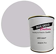 BOX DECO COLORES Pintura de pared acrílica con aspecto mate Aqua Deco – 750 ml, gris guijarro