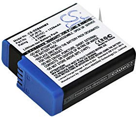 TECHTEK battery compatible with [GoPro] HD8.01, Hero 5 Black, Hero 6 Black, Hero 7 Black, Hero 7 White, Hero 8, Hero 8 Black replaces 601-10197-00, for 601-27537-000, for AHDBT-801, for SPJB1B FBA