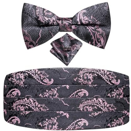 Vintage Kummerbunds Gürtel für Herren Anzug Smoking Mode Floral Paisley Elastic Silk Belt Cummerbunds, Yf-2024, Einheitsgröße