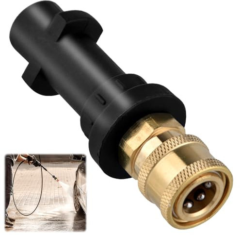 Pressure Washer Gun Adapter with 1/4'' Quick Connect Female, Nozzle Connector Accessories, Compatible with Karcher/Kärcher K Series K2, K3, K4, K5, K6, K7 High Pressure Washers,for Car, Yard Cleaning