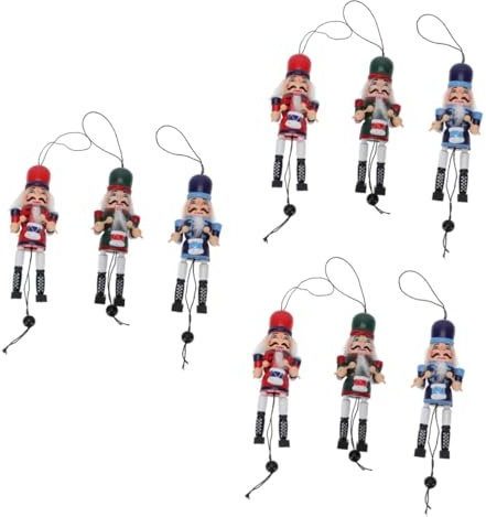 PRETYZOOM 3 Juegos Cascanueces Muñeca De Playa Muñeca Parlante Accesorios para s Bebes Columpio De Juguetes Portabebés Felpa Madera Colorful 3 Piezas * 3