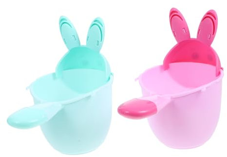 Healvian 2stücke Haarwaschbecher Mit Niedlichem Tierdesign Sicherer Pp Badebecher Zum Kontrollierten Ausgießen Sanfter Shampoo Rinser Für Neugeborene Und Kleinkinder Vielseitig Für Bad Und