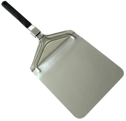 SZLIFE Accessori per Forno a Paletta per Pizza in Acciaio Inossidabile per Maniglia Pieghevole per Pizza per Formaggio da Pane, Senza Foro