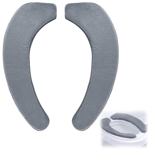 katmerio WC-Sitzbezug, Waschbare Toilet Seat Cover, Weich Toilettensitzbezug Dicker Und Wärmer Wc-sitz Pad WC Wärmer Pad, Waschbarer WC Abdeckung Cover Pad Toilettensitzkissen